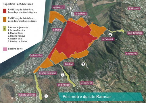 Carte périmètre du site Ramsar
