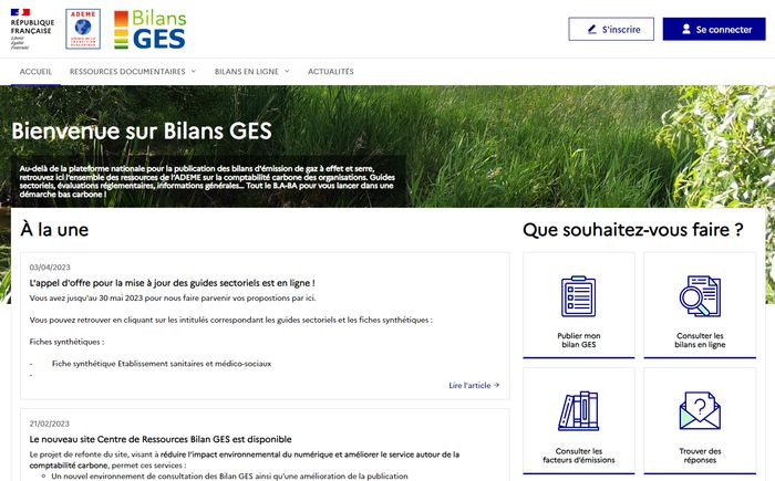 Plateforme Bilans GES