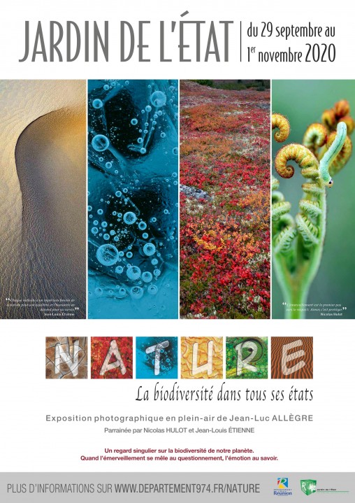Exposition : "NATURE, La biodiversité dans tous ses états" au Jardin de l'Etat