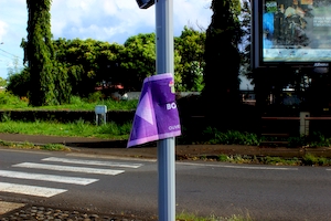 La publicité est interdite sur les panneaux de signalétique routière